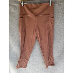 Athleta Capri Legging Medium Salutation Stash Pocket II Crop Tight Athletic‎